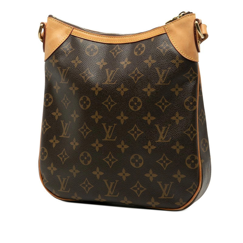 Louis Vuitton Leather Brown Shoulder Crossbody Monogram Odeon Bag Brown